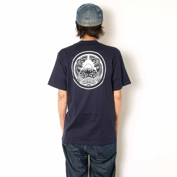 麿紋 - S/S T-SHIRT - 冨士に鶴松 - TRMA-M