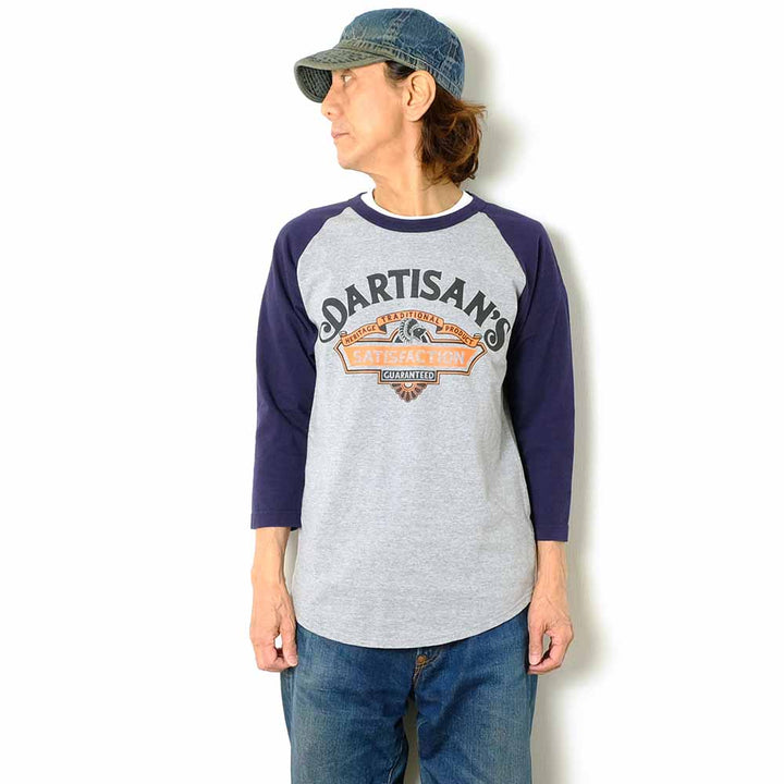 STUDIO D’ARTISAN - RAGLAN SLEEVE T-SHIRT - SATISFACTION - 8162A