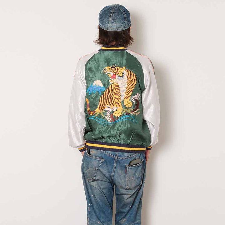 TAILOR TOYO - Acetate Souvenir Jacket - ROARING TIGER x EAGLE - TT15972-145