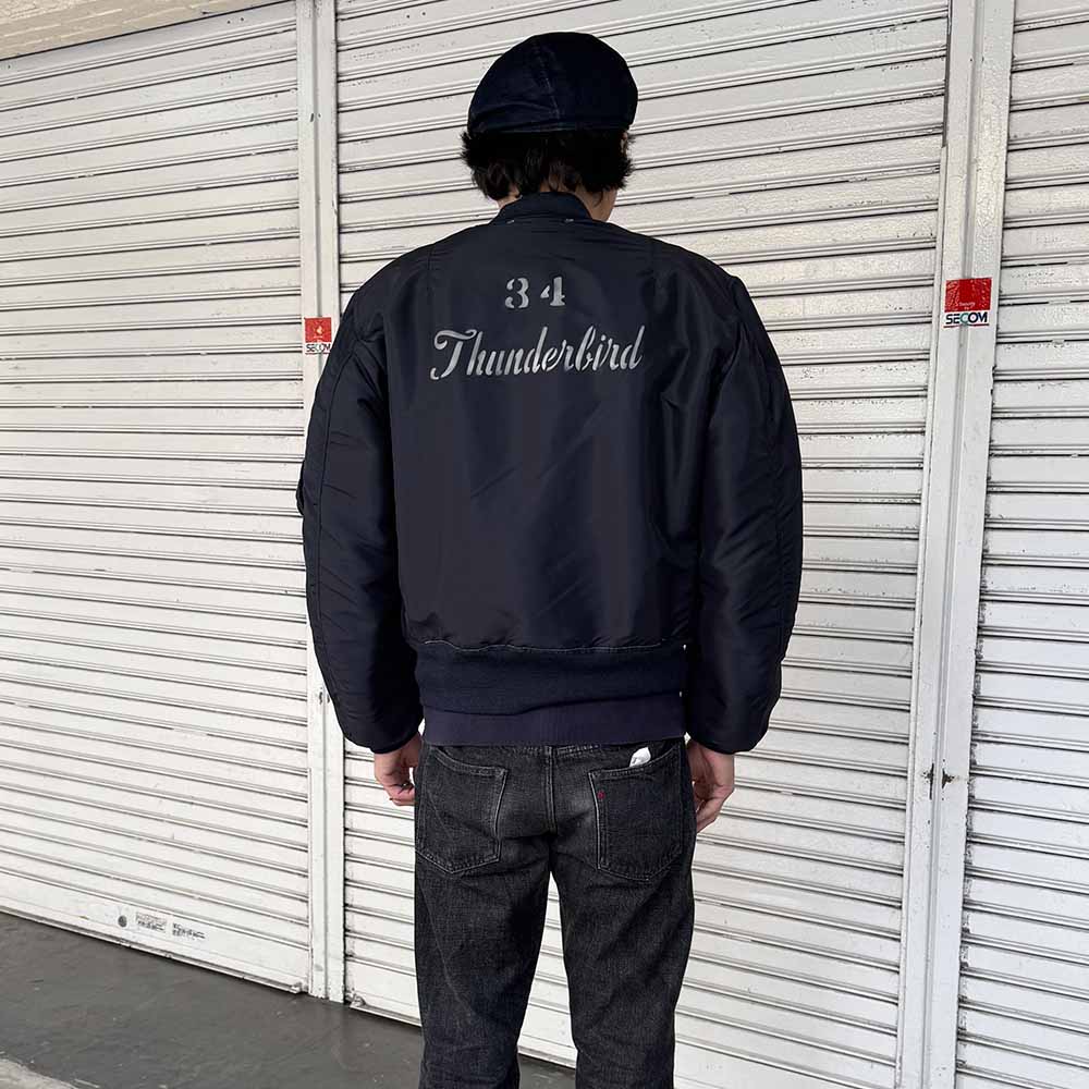 BUZZ RICKSON'S - Type B-15C(MOD.) A.F.BLUE - 34th BOMB.SQ.THUNDERBIRDS - BR15744