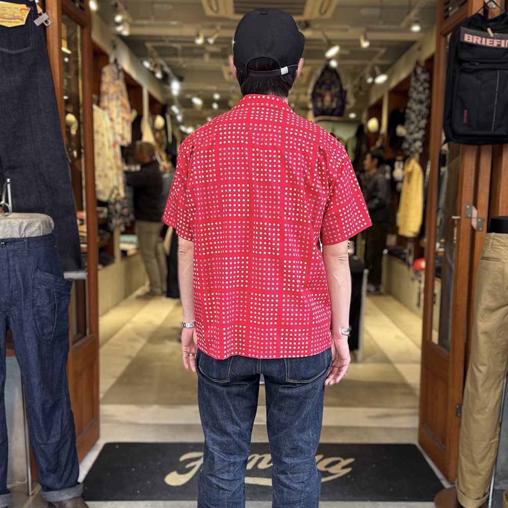 STAR OF HOLLYWOOD - TYPEWRITER COTTON OPEN SHIRT - POLKA DOT - SH39495