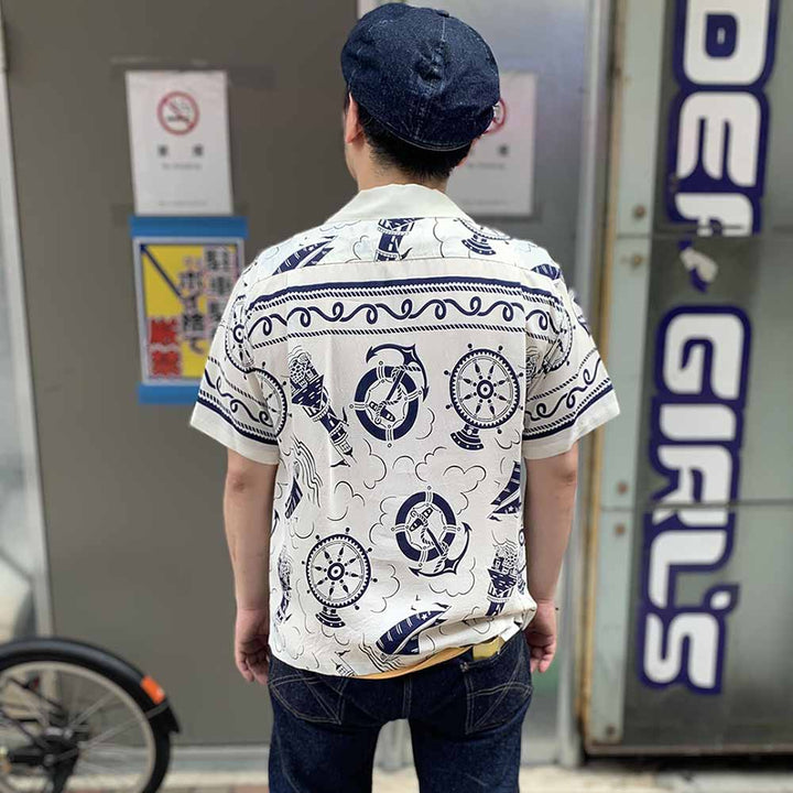 SUN SURF - S/S RAYON HAWAIIAN SHIRT - ALL ABOARD - SS39230