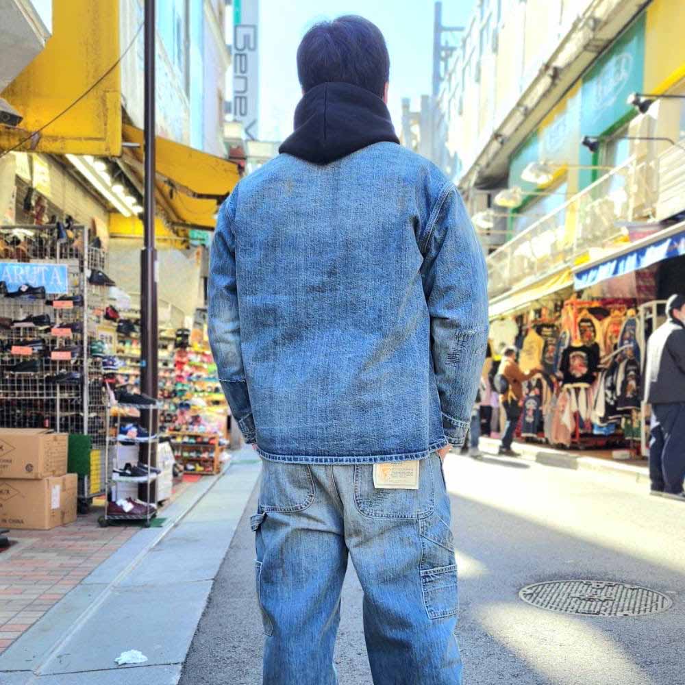 UNIVERSAL OVERALL - 12.75oz CONE DENIM REMAKE COVERALL - HT2433400-C