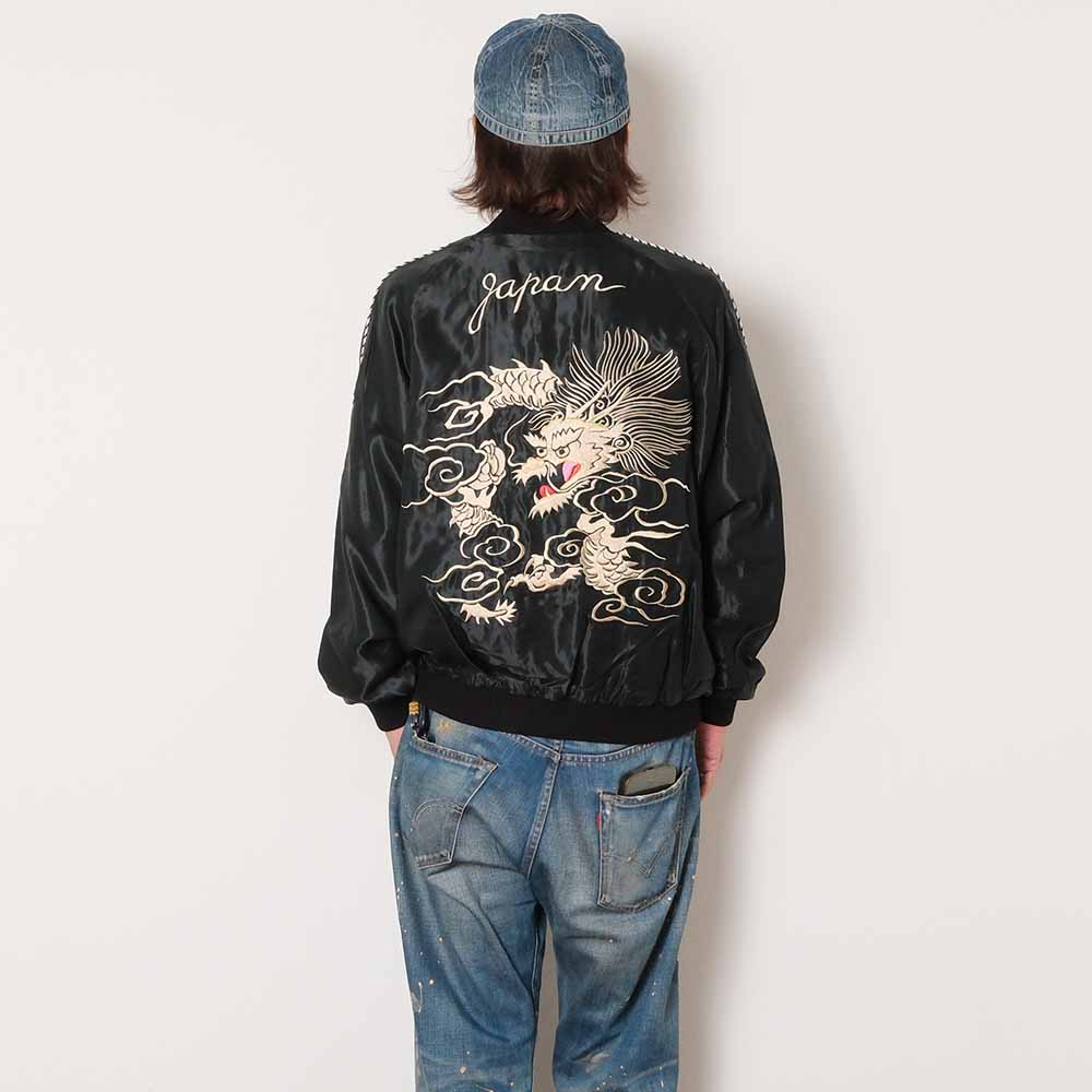 TAILOR TOYO - Acetate Souvenir Jacket - WHITE DRAGON x TIGER HEAD - TT15972-219