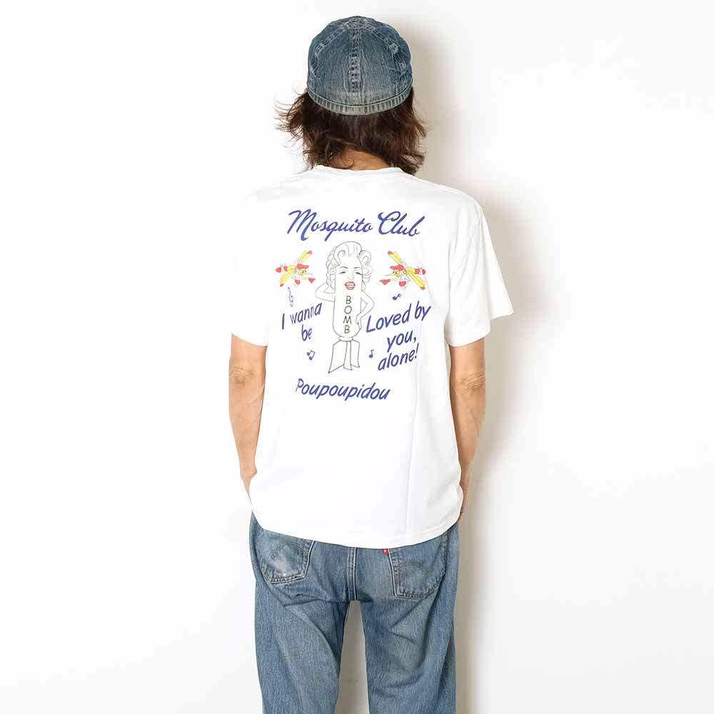 BUZZ RICKSON'S - POST EXCHANGE T-SHIRT - MOSQUITO CLUB - BR79758