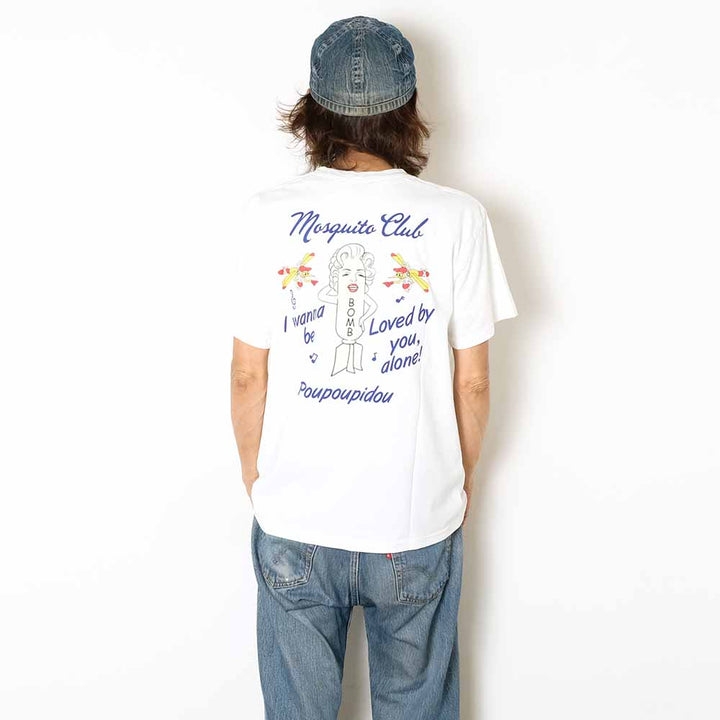 BUZZ RICKSON'S - POST EXCHANGE T-SHIRT - MOSQUITO CLUB - BR79758