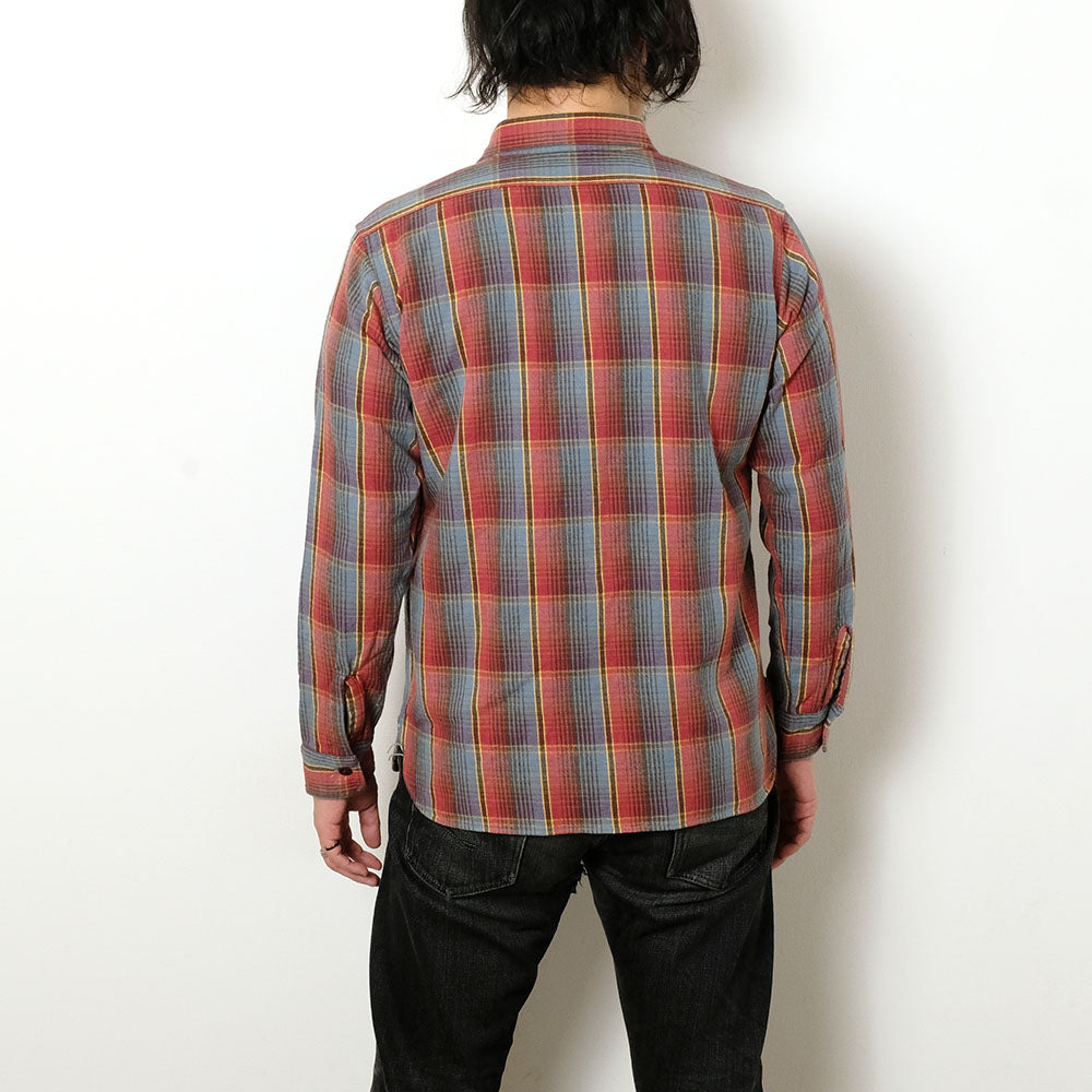 WAREHOUSE - Lot.3022 FLANNEL SHIRTS WITH CHINSTRAP - G-Pattern - ONE WASH - 3022G-25