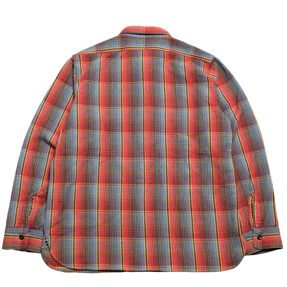 WAREHOUSE - Lot.3022 FLANNEL SHIRTS WITH CHINSTRAP - G-Pattern - ONE WASH - 3022G-25