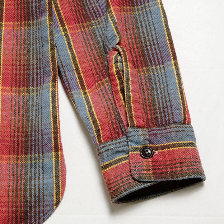 WAREHOUSE - Lot.3022 FLANNEL SHIRTS WITH CHINSTRAP - G-Pattern - ONE WASH - 3022G-25