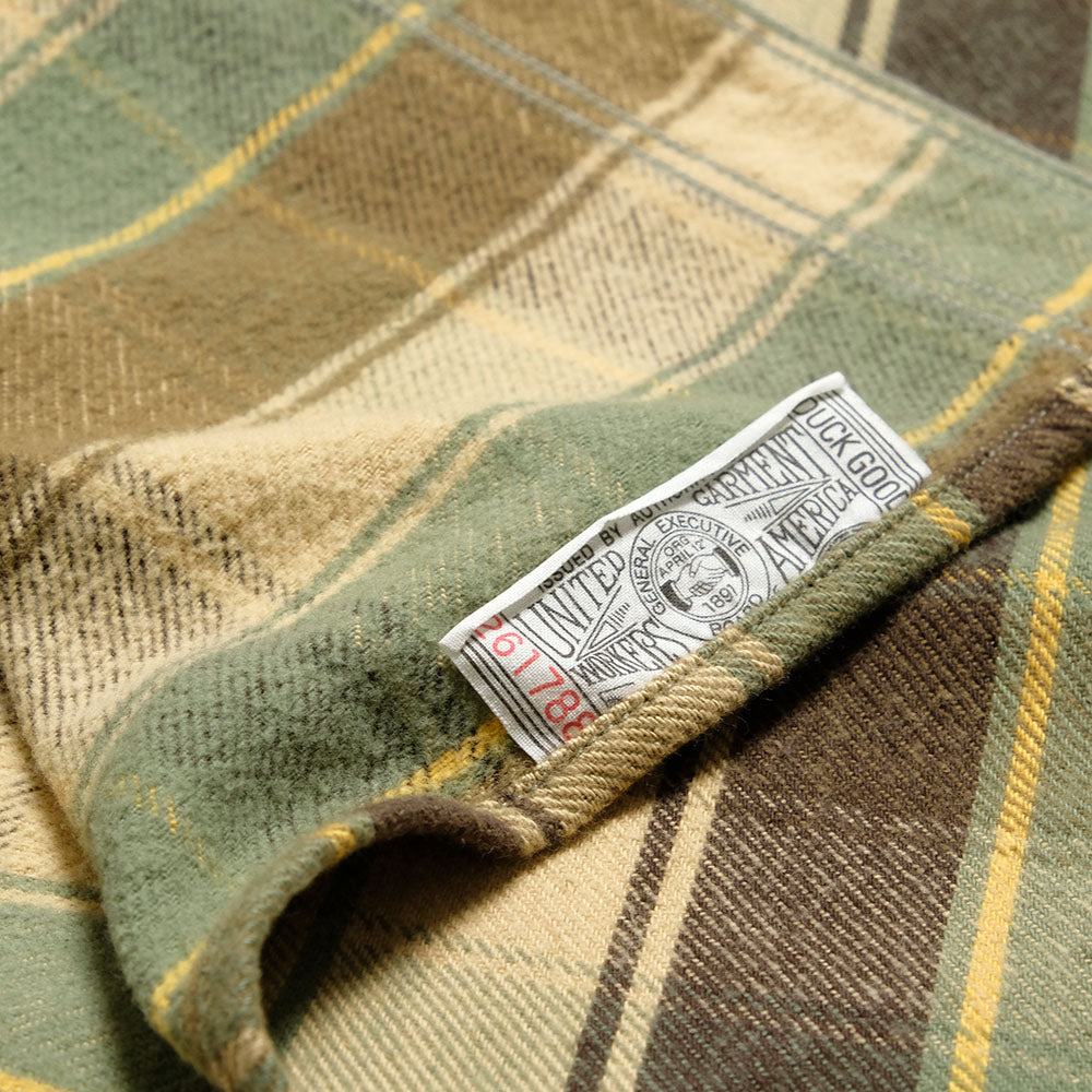 WAREHOUSE - Lot.3022 FLANNEL SHIRTS WITH CHINSTRAP - H-Pattern - ONE WASH - 3022H-25