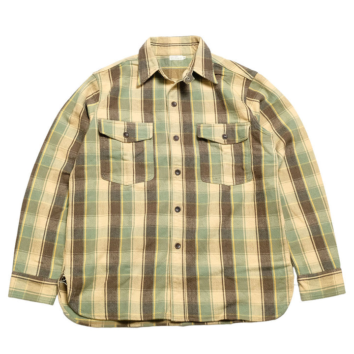 WAREHOUSE - Lot.3022 FLANNEL SHIRTS WITH CHINSTRAP - H-Pattern - ONE WASH - 3022H-25