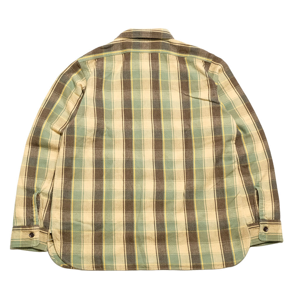 WAREHOUSE - Lot.3022 FLANNEL SHIRTS WITH CHINSTRAP - H-Pattern - ONE WASH - 3022H-25