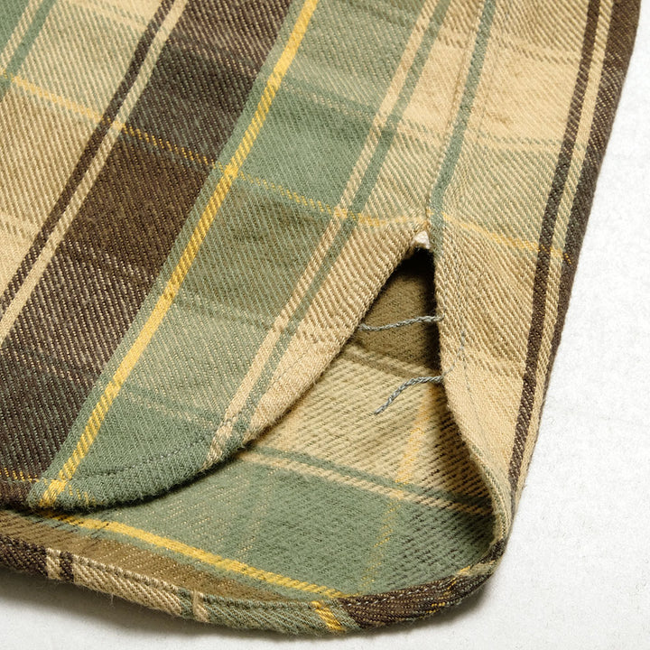 WAREHOUSE - Lot.3022 FLANNEL SHIRTS WITH CHINSTRAP - H-Pattern - ONE WASH - 3022H-25