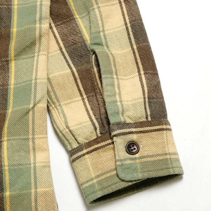 WAREHOUSE - Lot.3022 FLANNEL SHIRTS WITH CHINSTRAP - H-Pattern - ONE WASH - 3022H-25