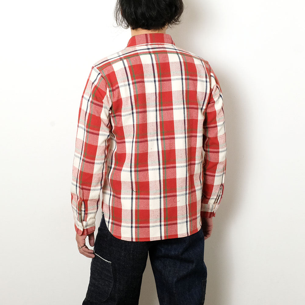 WAREHOUSE - Lot.3104 FLANNEL SHIRTS - C-Pattern - ONE WASH  - 3104C-25