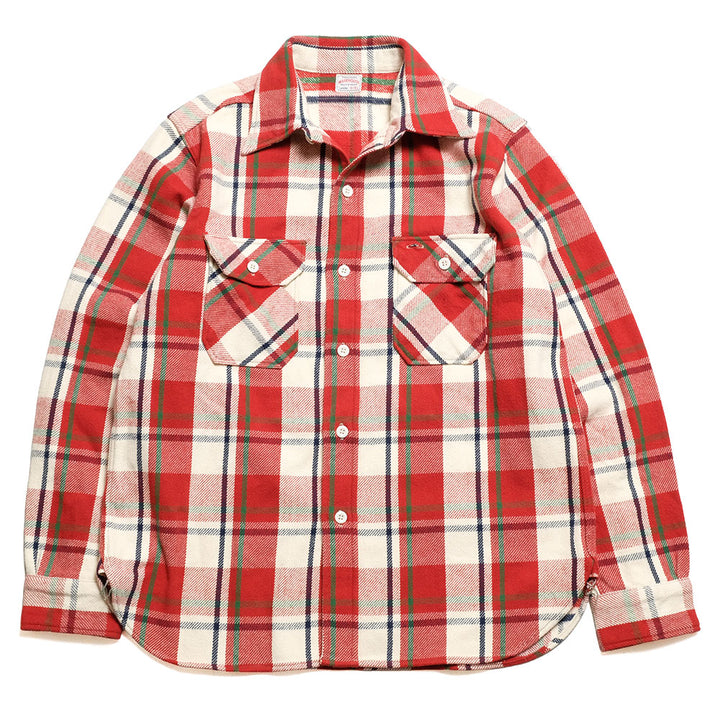 WAREHOUSE - Lot.3104 FLANNEL SHIRTS - C-Pattern - ONE WASH  - 3104C-25