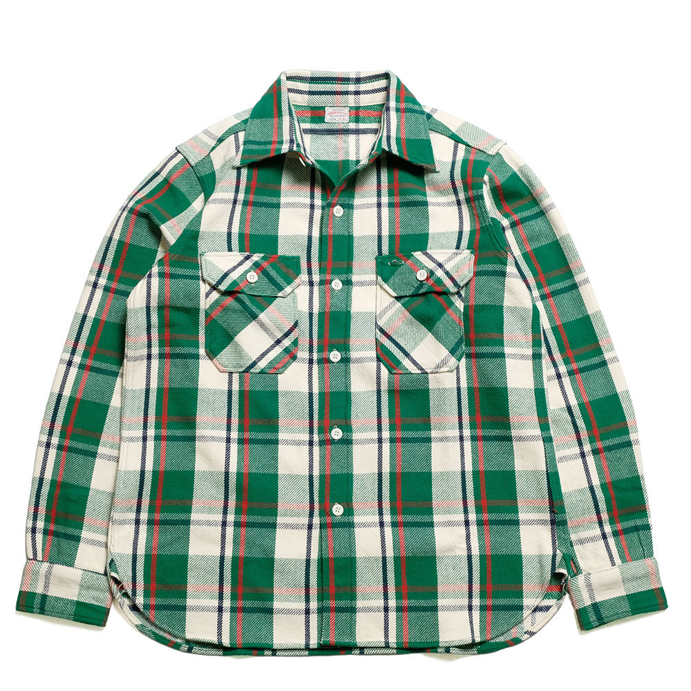 WAREHOUSE - Lot.3104 FLANNEL SHIRTS - C-Pattern - ONE WASH  - 3104C-25