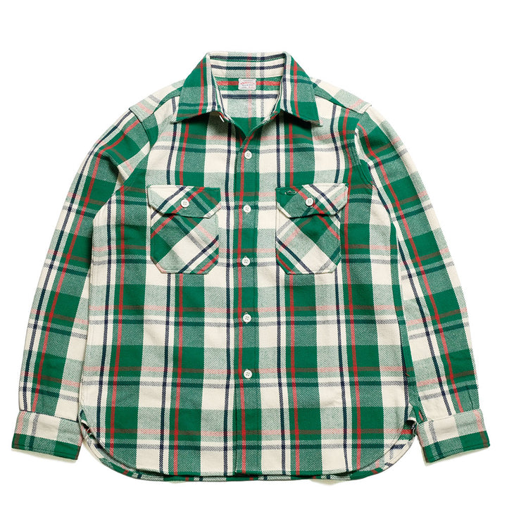 WAREHOUSE - Lot.3104 FLANNEL SHIRTS - C-Pattern - ONE WASH  - 3104C-25