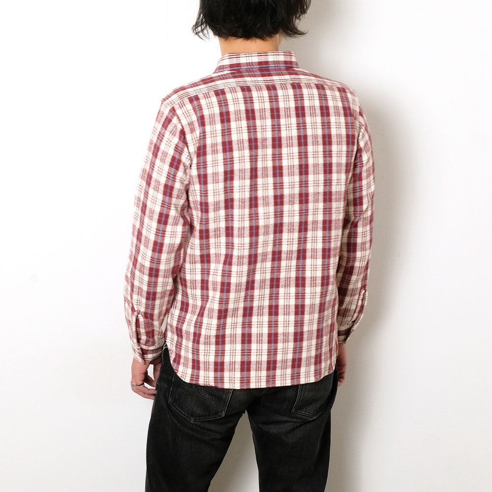 WAREHOUSE - Lot.3104 FLANNEL SHIRTS - E-Pattern - ONE WASH - 3104E-25