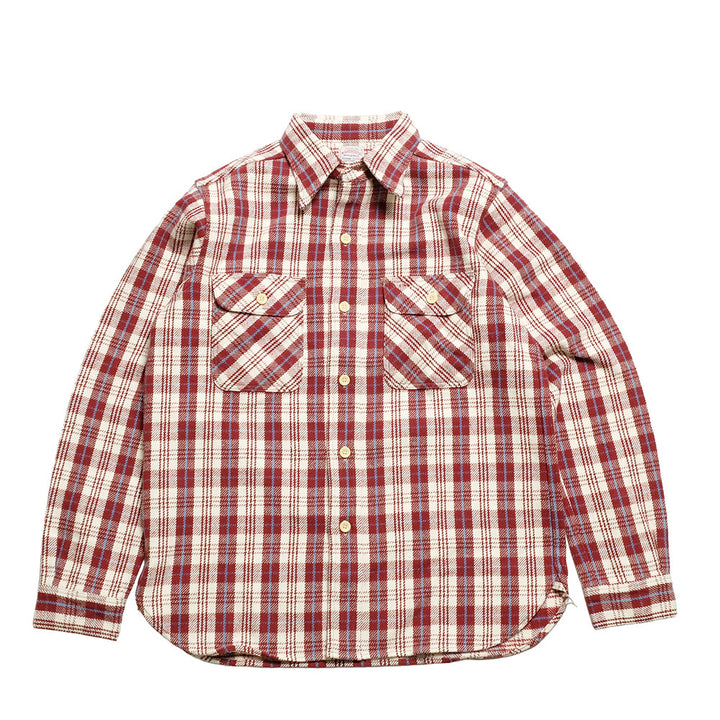 WAREHOUSE - Lot.3104 FLANNEL SHIRTS - E柄 - ONE WASH - 3104E-25