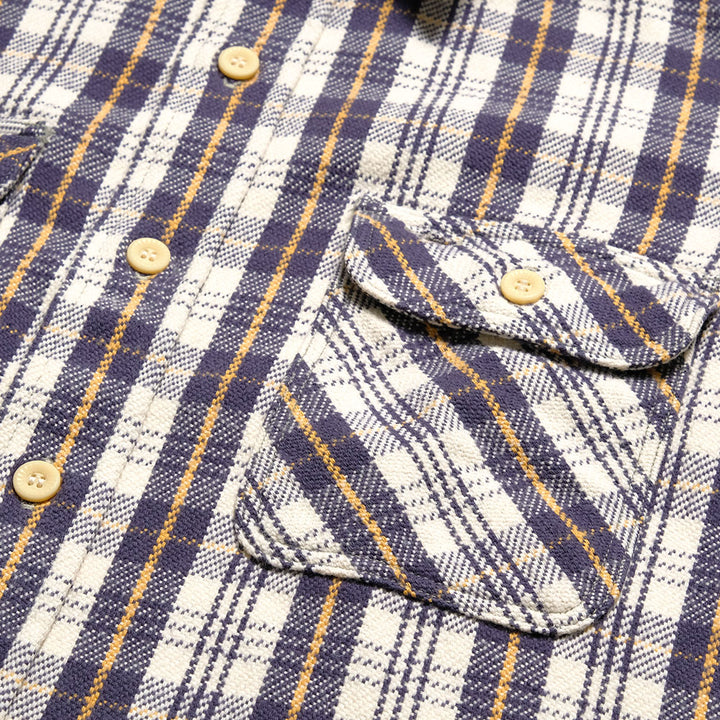 WAREHOUSE - Lot.3104 FLANNEL SHIRTS - E-Pattern - ONE WASH - 3104E-25