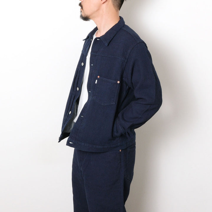 omotodenim - 15oz ORI-SASHI SASHIKO TYPE 1 JACKET - 3121