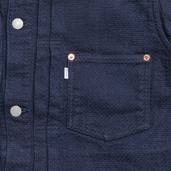omotodenim - 15oz ORI-SASHI SASHIKO TYPE 1 JACKET - 3121