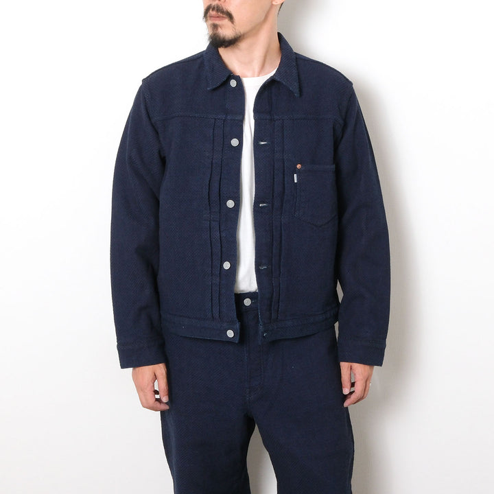 omotodenim - 15oz ORI-SASHI SASHIKO TYPE 1 JACKET - 3121