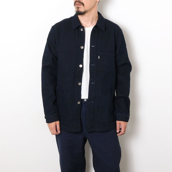 omotodenim - 12oz CUBE SASHIKO DENIM CHORE JACKET - 3720