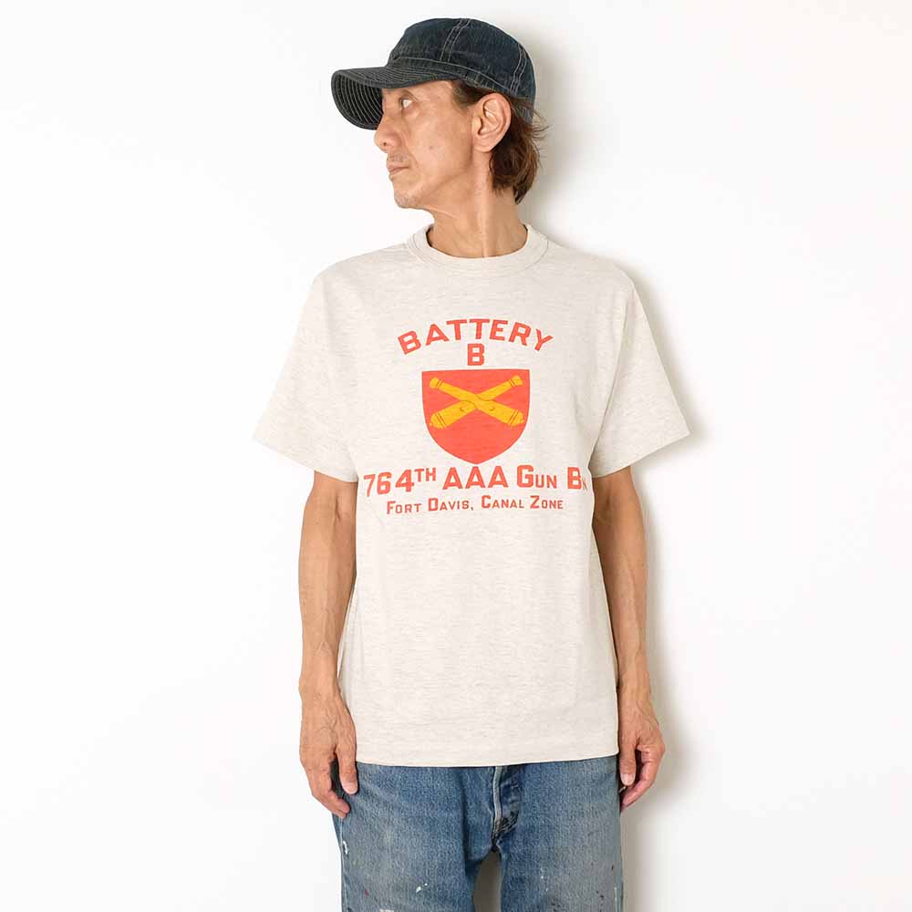 WAREHOUSE - Lot 4601 - S/S T-SHIRT - BATTERY B - 4601BAT-25