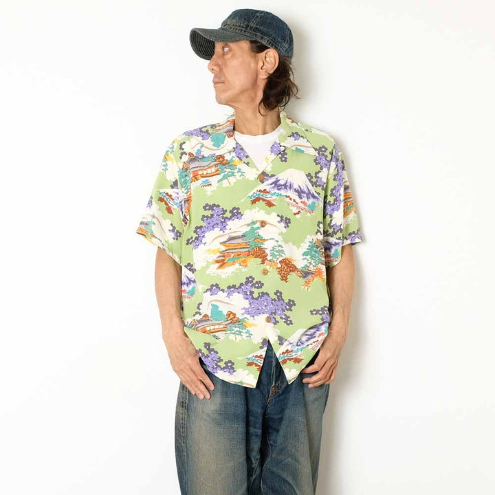 SUN SURF - S/S RAYON HAWAIIAN SHIRT - ANCIENT CAPITAL - SS39618