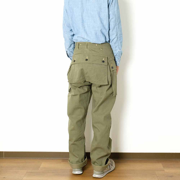 BUZZ RICKSON'S - U.S. MARINE CORPS M-1944 - HERRINGBONE PANTS - SHORT LENGTH - BR42501
