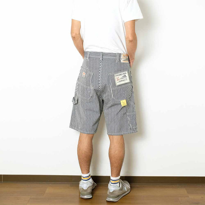 SUGAR CANE - 11oz. HICKORY STRIPE WORK SHORTS - SC52566