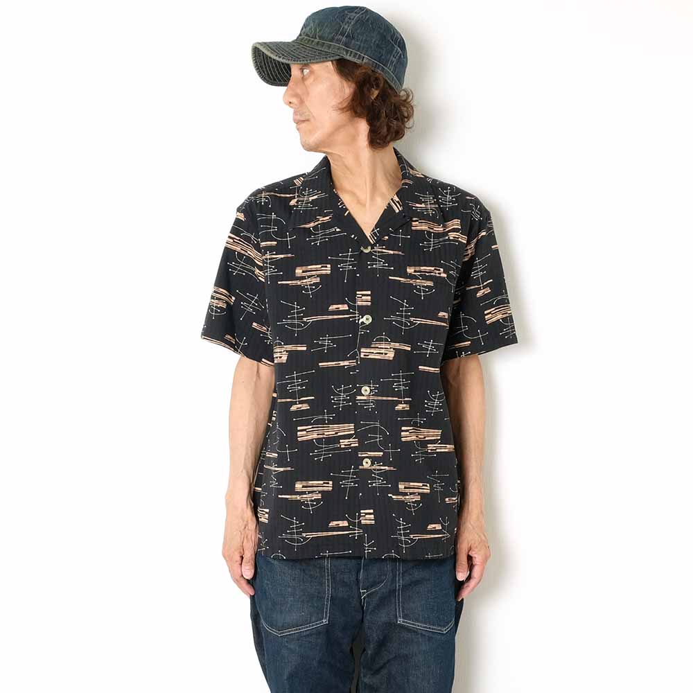 STAR OF HOLLYWOOD - DOBBY COTTON OPEN SHIRT - ATOMIC - SH39320