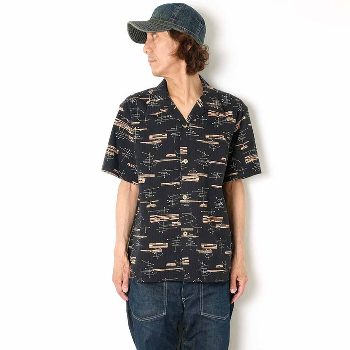 STAR OF HOLLYWOOD - DOBBY COTTON OPEN SHIRT - ATOMIC - SH39320