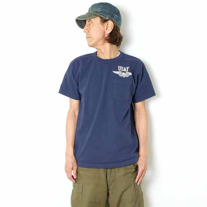 BUZZ RICKSON'S - S/S POCKET T-SHIRT - U.S. AIR FORCE - BR79579