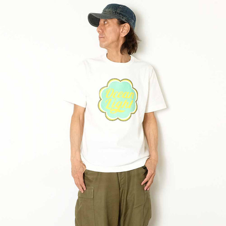 BARNS - TSURIAMI CREW NECK S/S T-SHIRT - OCEAN LIGHT - BR-26185
