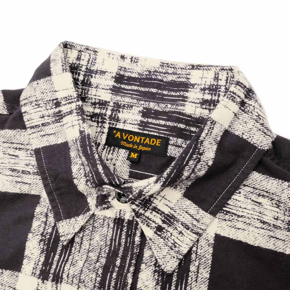 A VONTADE - Print Flannel Work Shirts L/S -VTD-0394-SH