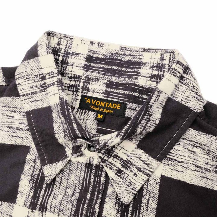 A VONTADE - Print Flannel Work Shirts L/S -VTD-0394-SH