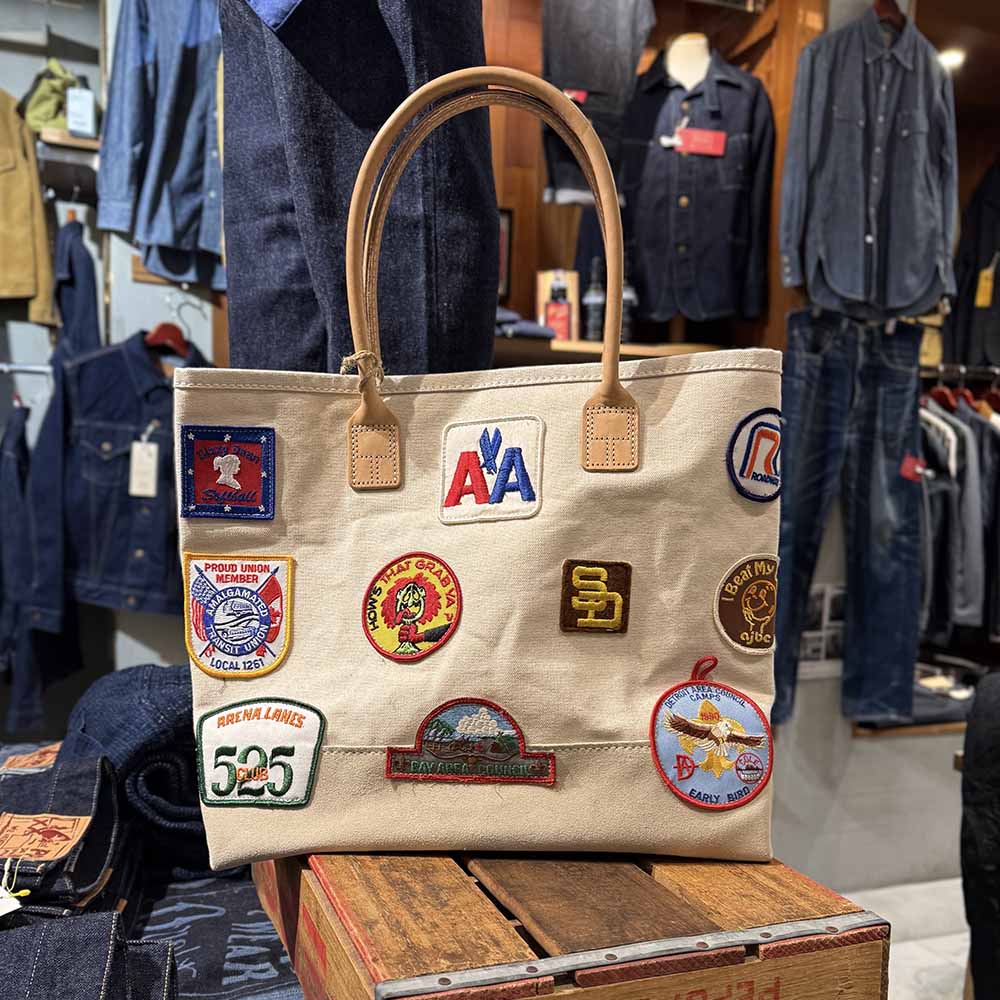Heritage Leather VINTAGE PATCH DAY TOTE HLC-9212 – HINOYA Online Store