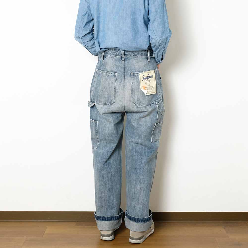 UNIVERSAL OVERALL - PAINTER PANTS - VINTAGE LIGHT WASH - HT2433601-B