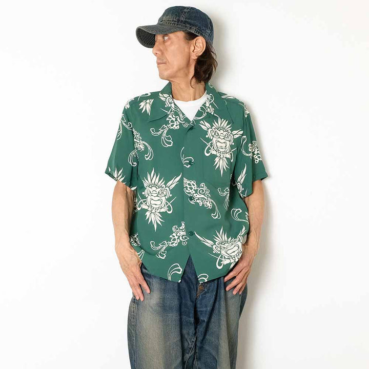 SUN SURF - S/S RAYON HAWAIIAN SHIRT - INCARNATION OF GOD - SS39611