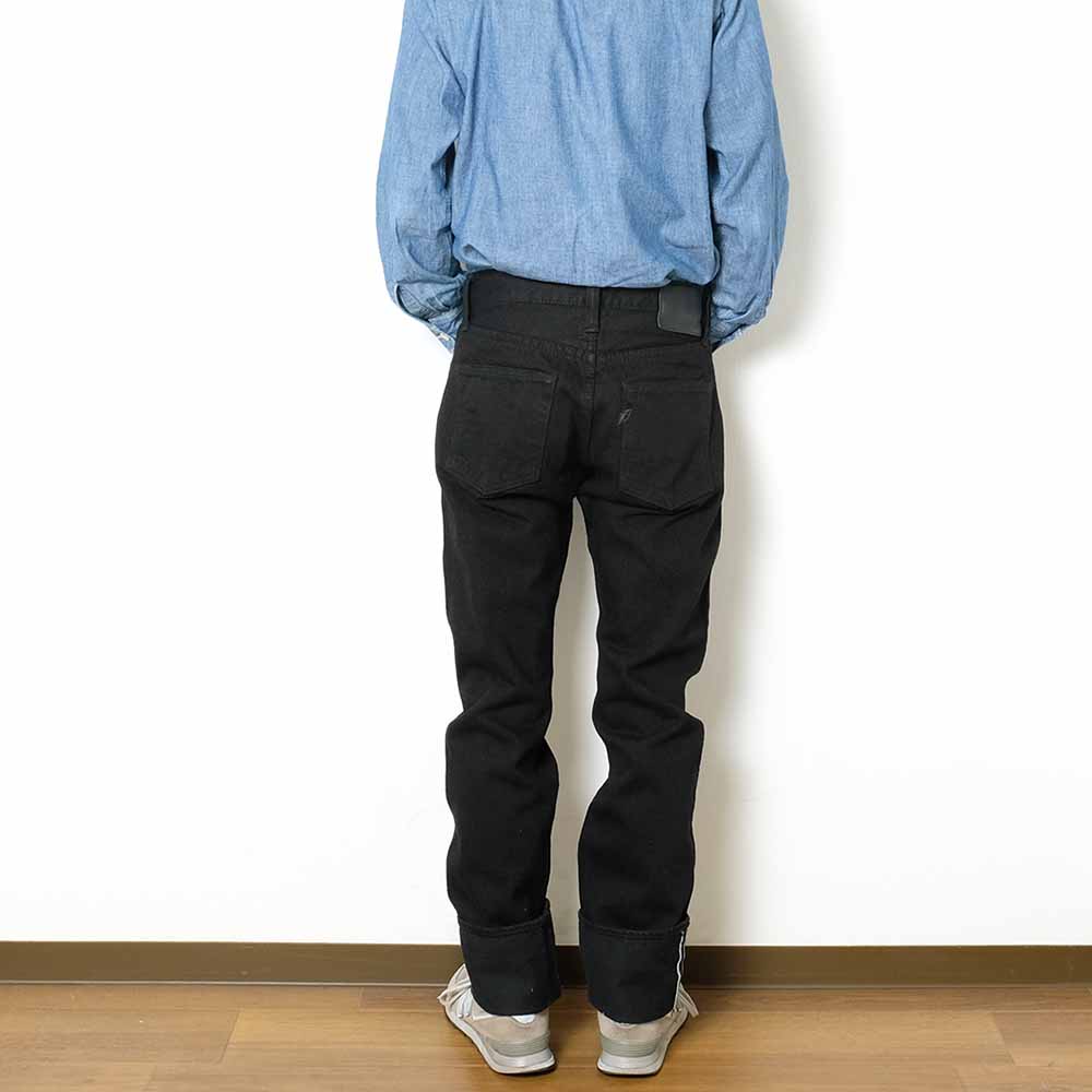 Pure Blue Japan Lot.TCD-005-BK 14oz Teacore Black Denim Selvedge Jeans TCD-005-BK