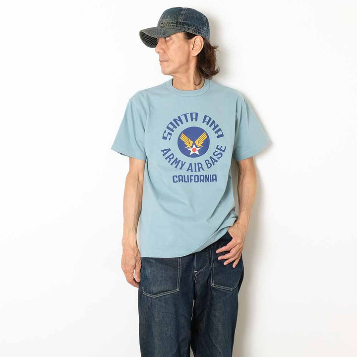 BUZZ RICKSON'S - S/S T-SHIRT - SANTA ANA A.A.BASE - BR79774