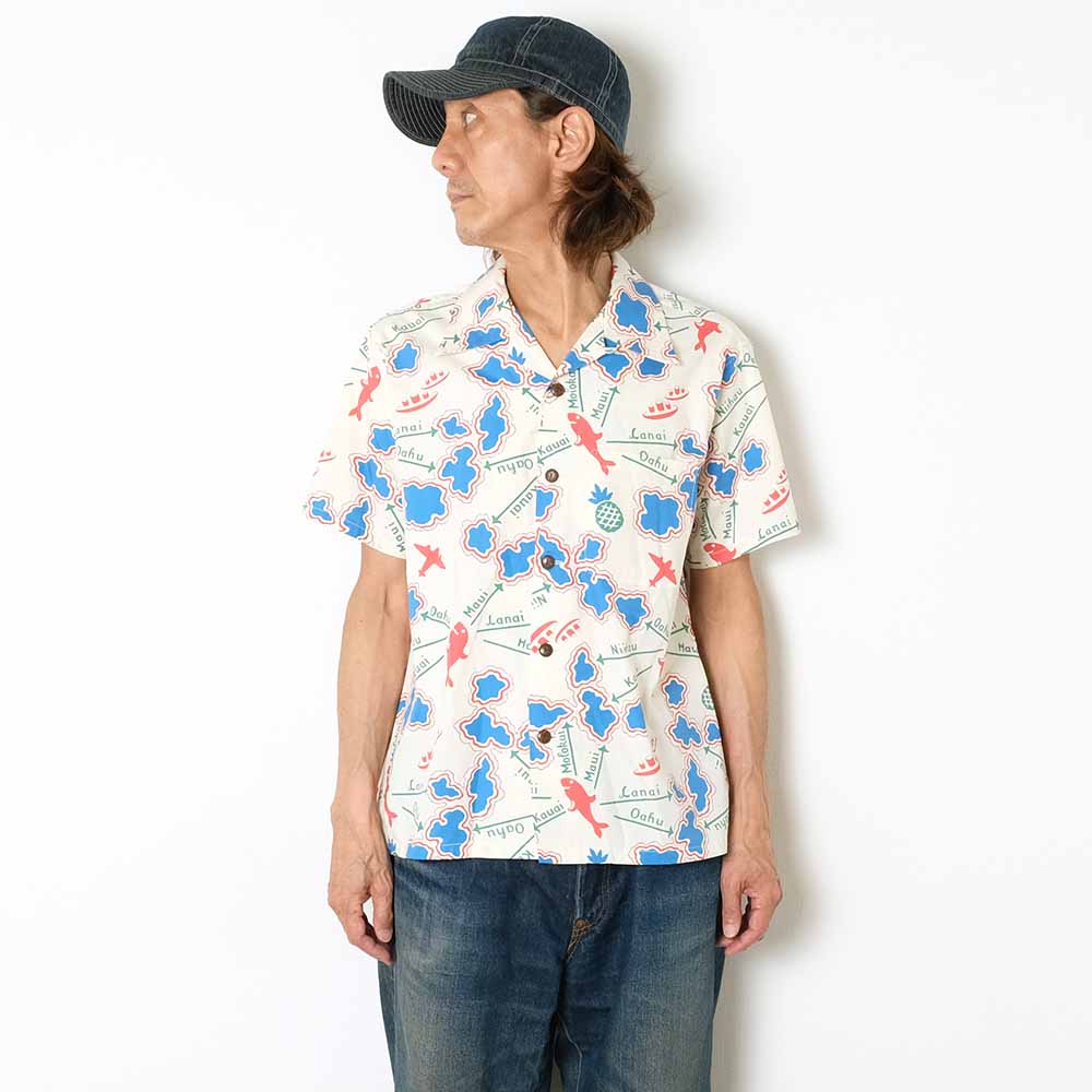 SUN SURF - COTTON BROAD OPEN SHIRT - ROUND TRIP - SS39505