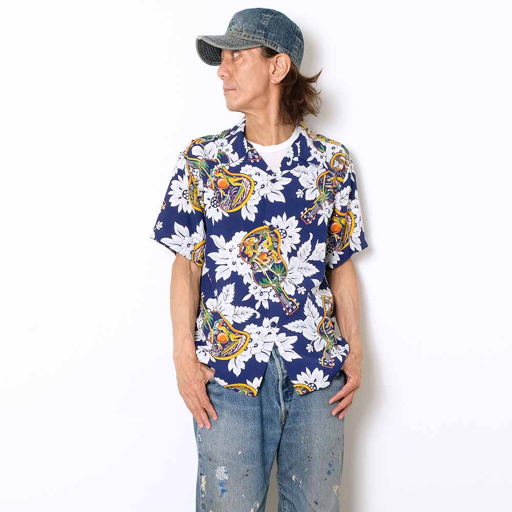 SUN SURF - S/S RAYON HAWAIIAN SHIRT - UKULELE MELODY - SS39613
