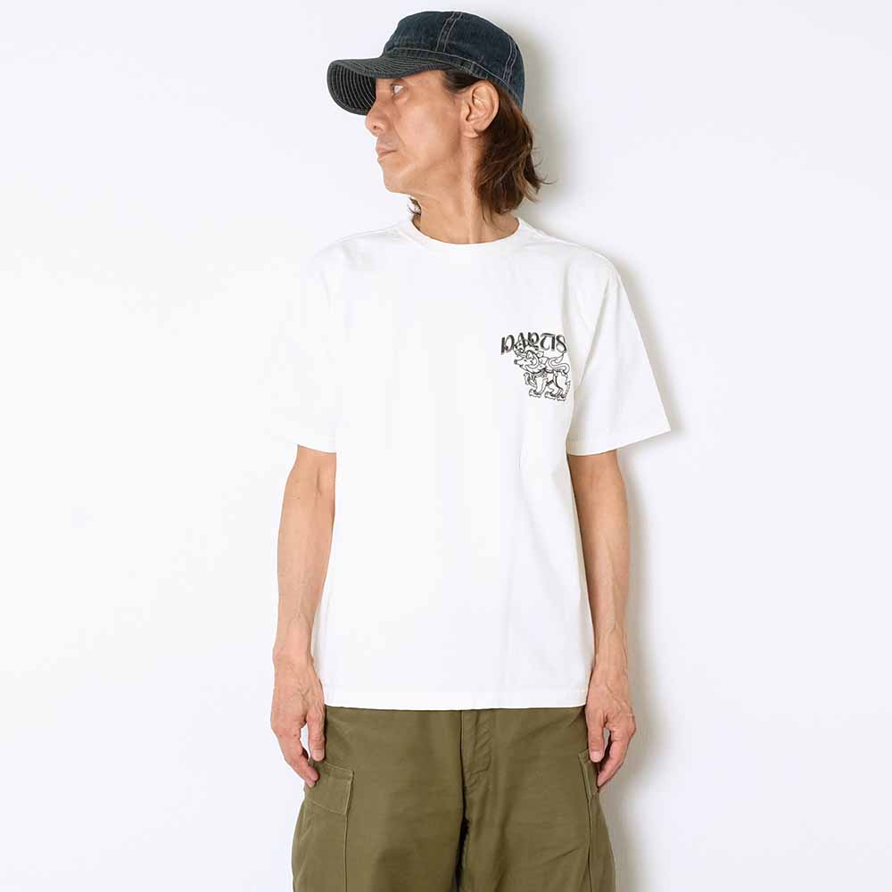 STUDIO D’ARTISAN - TSURI-AMI PRINT TEE - Kirin Buta - 8179A