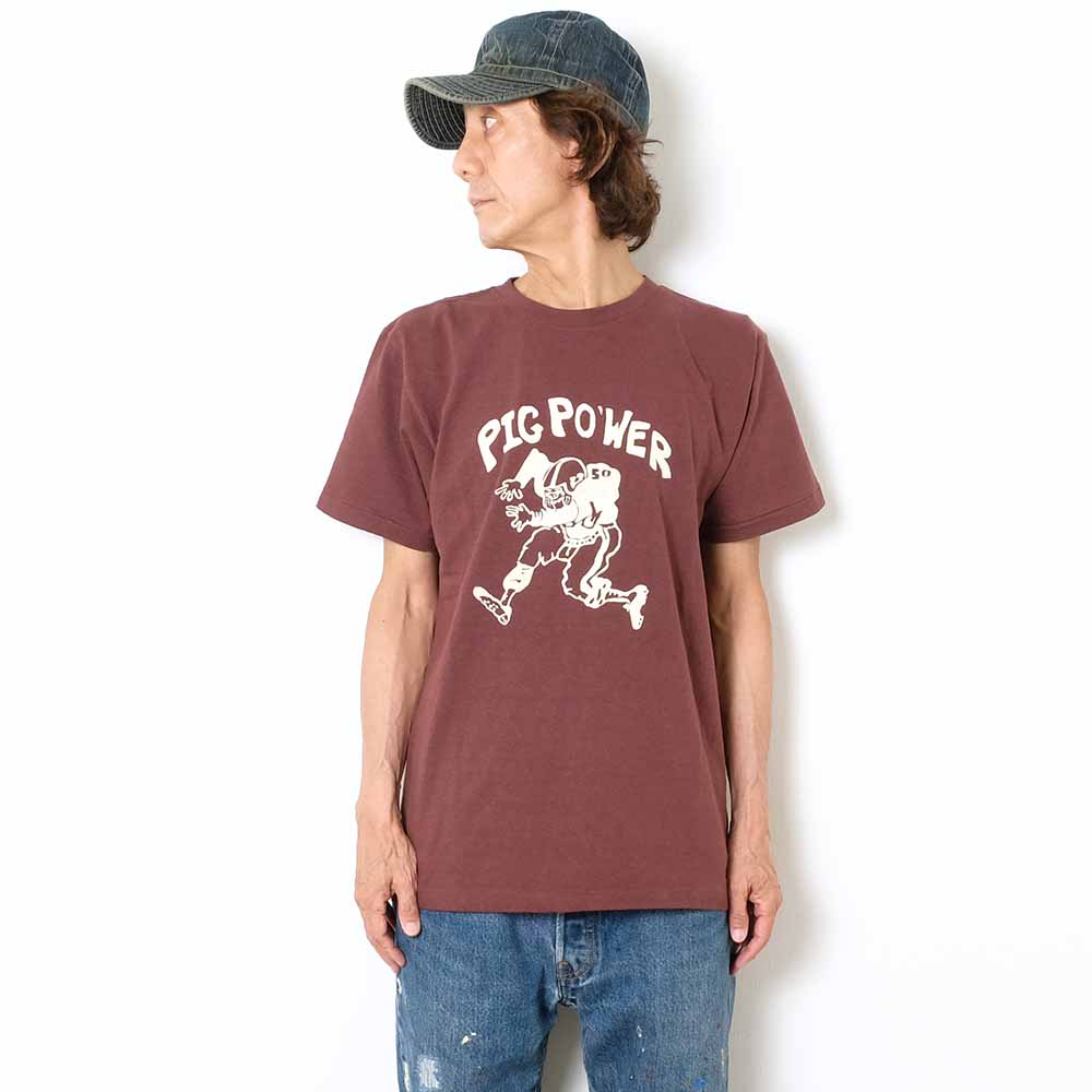 DUBBLE WORKS - Lot.33005 - S/S T-SHIRT - PIG POWER - 33005PIG-24