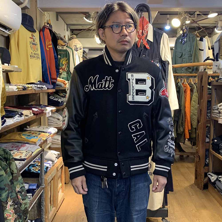 WHITESVILLE - 30oz. WOOL MELTON AWARD JACKET - BULLDOGS - WV15385