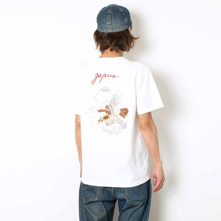 TAILOR TOYO - S/S SUKA T-SHIRT - EMBROIDERED - EAGLE - TT79587